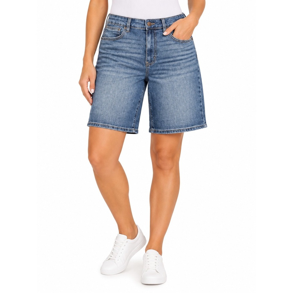 Wrangler Bermuda Denim Jean Shorts Womens Size 8 Cowgirl Country Western